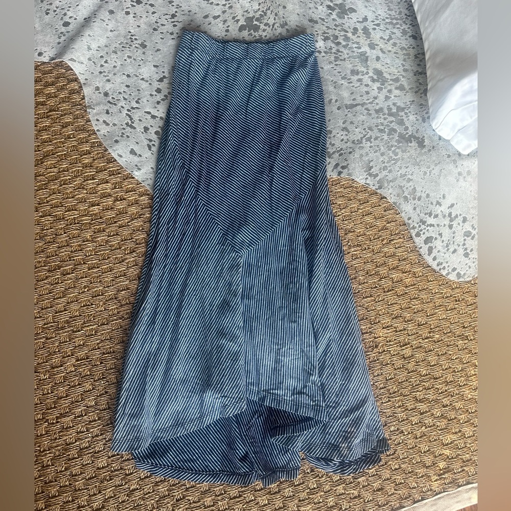 AG Maxi Skirt - Blue and White Stripes